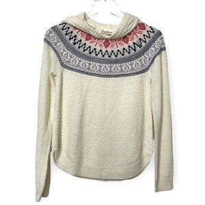 Cloud Chaser Fair Isle Girls Knit Hooded Sweater NWT Size XL (Juniors)‎